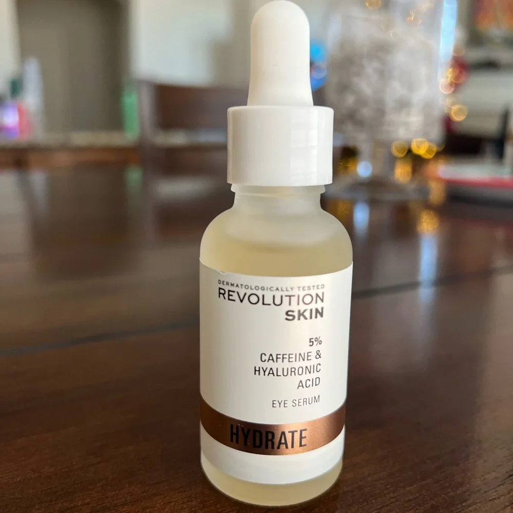 Revolution Skin Caffeine & Hyaluronic Acid Eye Serum - White and Black